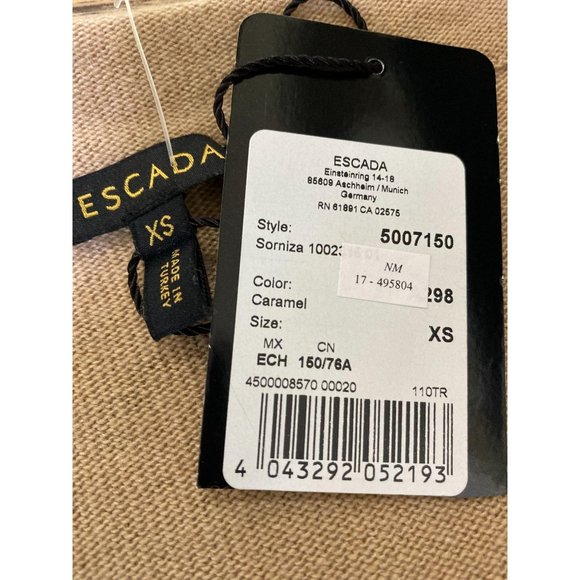 NEW Escada Wool Cashmere Cardigan Sweater Set XS - Picture 12 of 13